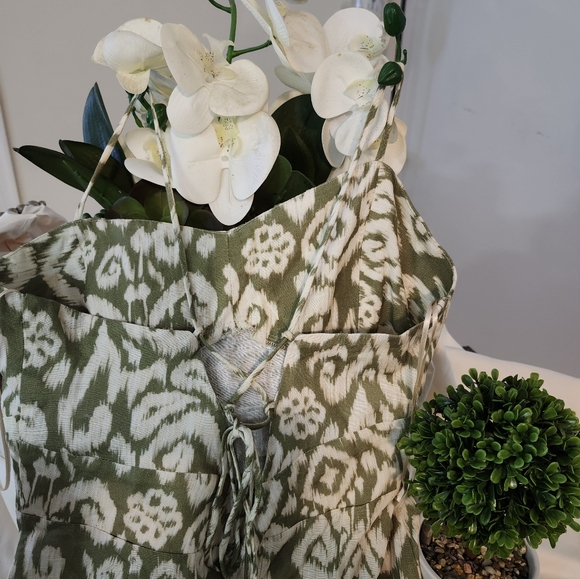 ZARA Print Open Slit Mini Dress - Picture 8 of 9